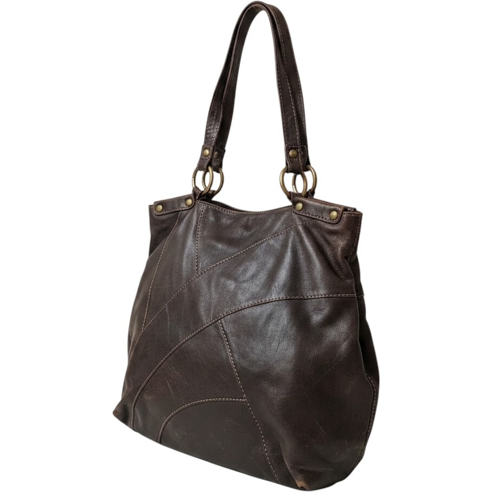 Fossil Vintage Patchwork Leather Hobo Shoulder Bag Slouchy‎ Tote 90s Y2K